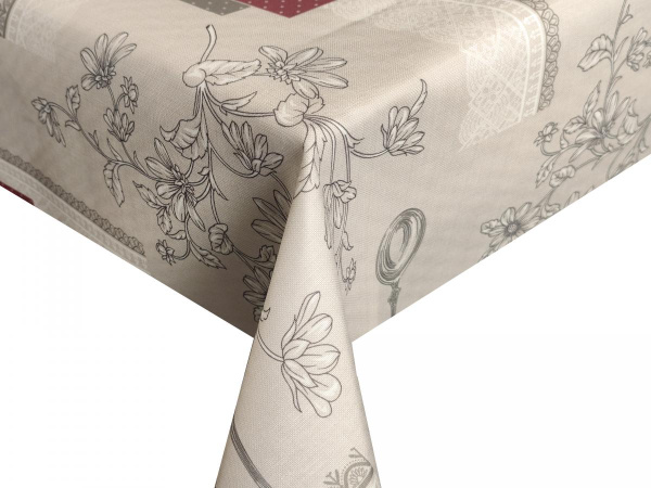 TF-04А Скатерть DE ROSA хлопковая с тефлоновой пропиткой 1,37*20м