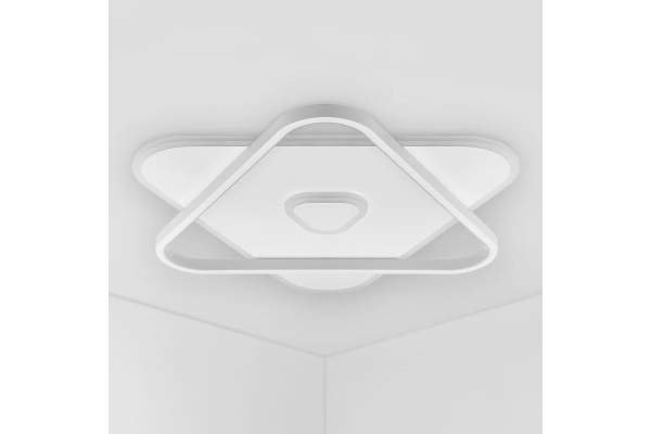 Люстра RIFLESSO c ДУ 3 режима 500*500*60мм 90Вт белый 52306 6  Ritter