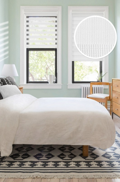 Миниролло "День-Ночь" белый 98х170см