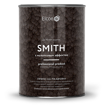Грунт-эмаль 3в1 с молотковым эффектом "Elcon Smith"