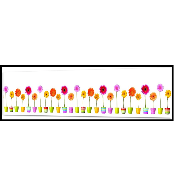 Фартук "Герберы" ABS-пластик (термоперевод) 3000*600*1,5мм