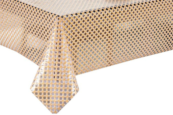 Клеенка ажурная Dekorelle Lace Gold/Silver 001, разм. 1,37х20м