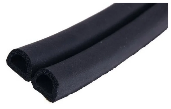 Уплотнитель "KIM TEC" D-профиль, 9*7,5 черный, 100 м,(6)