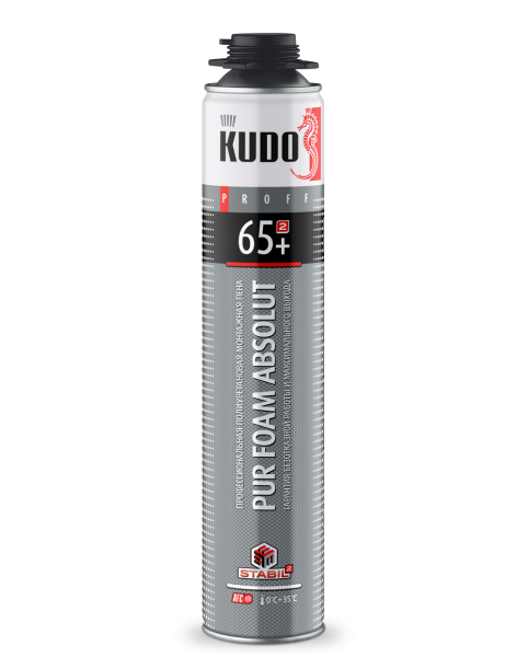 Пена полиуретановая монтажная   "KUDO PROFF 65+" 1000мл (12)