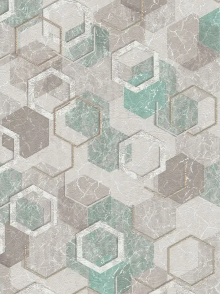 Гектор 6324-3 обои дупл. с зол. и перл. (кофе-изумруд)/12 МОСКВА