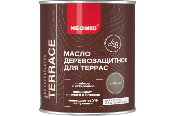 Масло  для террас "NEOMID PREMIUM TERRACE" палисандр 0,75л