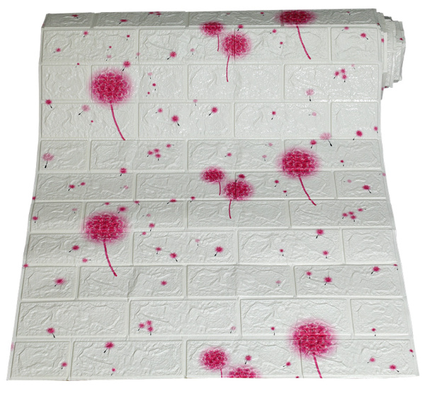 Панель самоклеящаяся ПЭТ вспененная "Одуванчики" полотно, Грейс 700х2500мм (полотно) (9) N