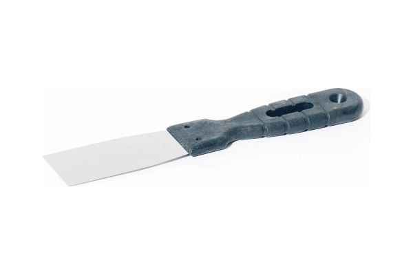 Шпательная лопатка "Интек" 40 из нержавеющей стали с пластиковой ручкой