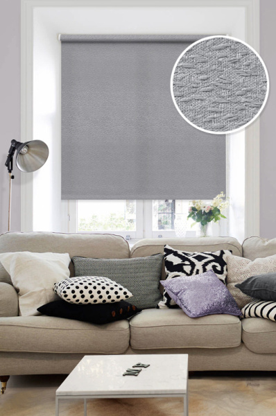 Мини Ролета  Морзе  цвет серый  62*160