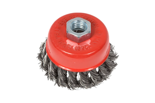 Щетка чашечная кручёная проволка стальная для УШМ  75мм М14 "HEADROCK"