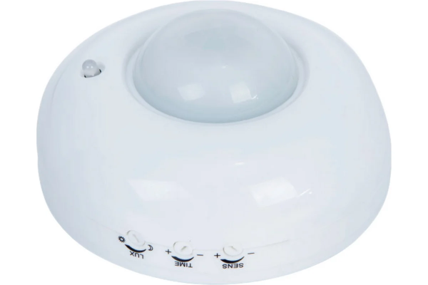 Датчик движения белый 1200Вт, 360 гр, 6м, IP33 (ВТ-А04) VKL electric