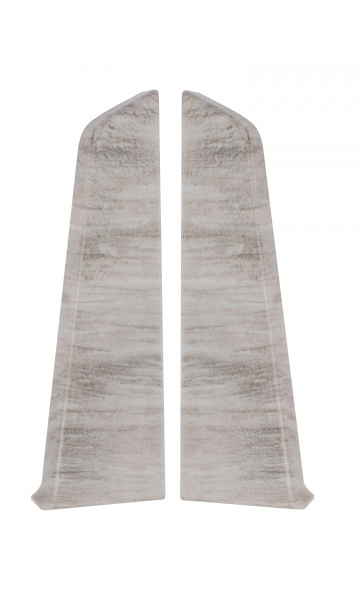 Заглушки к плинтусу  TERA Дуб кватро  72мм (2шт)