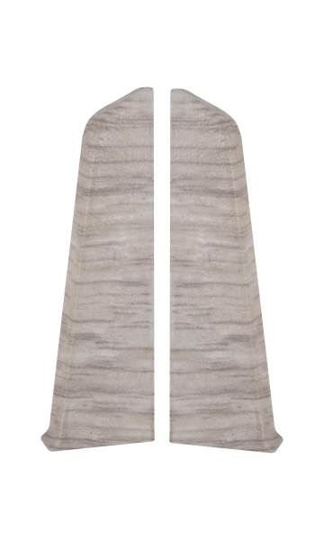 Заглушки к плинтусу  TERA Дуб пацифик  72мм (2шт)