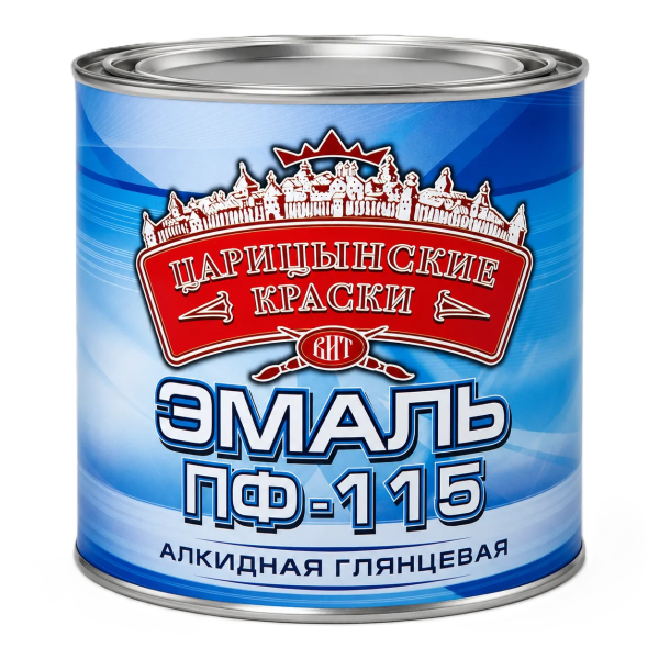Эмаль  белая матовая ПФ-115 "Царицынские краски"  0,4кг