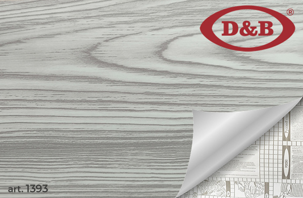 1393 Пленка  самокл. D&B  0.90*8м    дерево серое /6