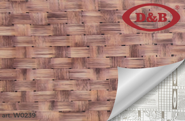 0239W Пленка самоклеящаяся D&B 0,45*8м  плетенка  /20