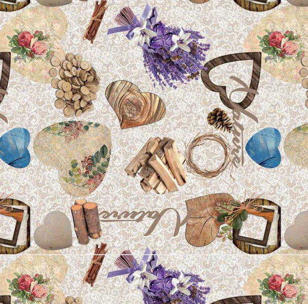 Клеенка MARSELLA В_8 на тканевой основе  1.40м*20м