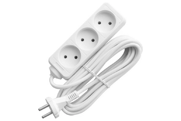 Удлинитель 3*10 ПВС 10А б/з сечение кабеля 0,75 мм² TANGO (1/26)