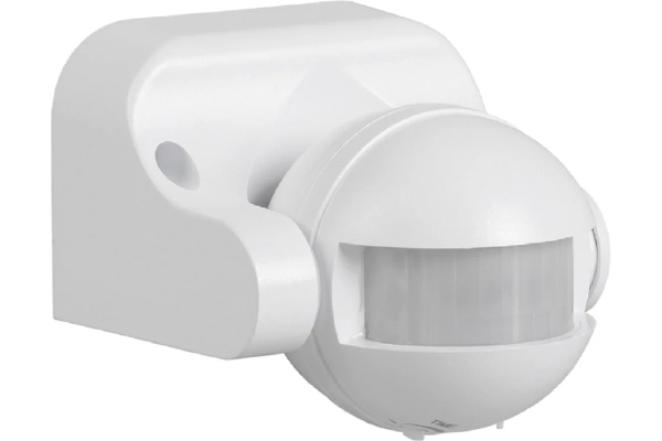 Датчик движения белый 1200Вт, 180 гр, 12м, IP44 (ВТ-В05) VKL electric