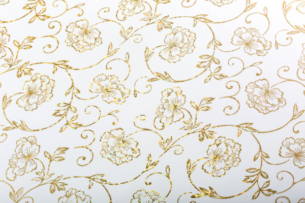 Клеенка силиконовая Dekorelle 004-G (золото прозр фон) 0,6*20м