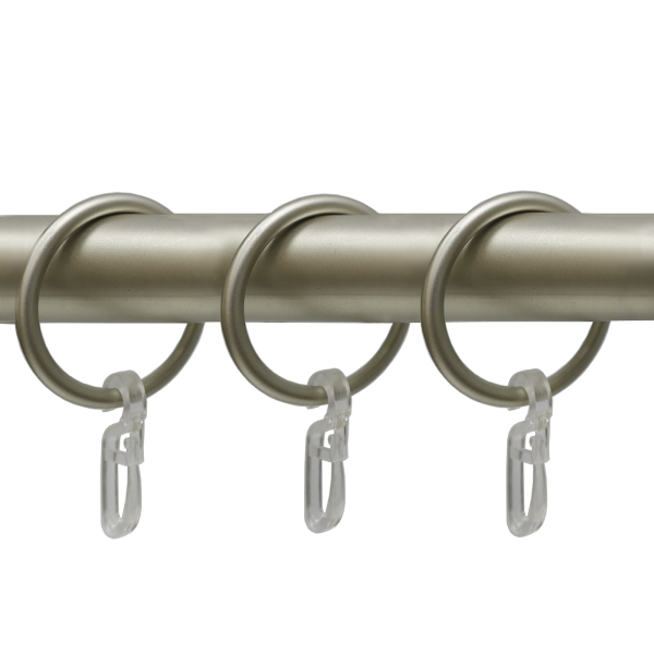 Телескоп.двухряд.карниз, Наконечник Классика, Матовый никель, 16/19мм ,160-320см,