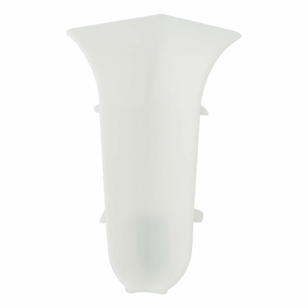 Угол внутренний к плинтусу "WIMAR" 58мм Белый матовые (уп. 2шт)