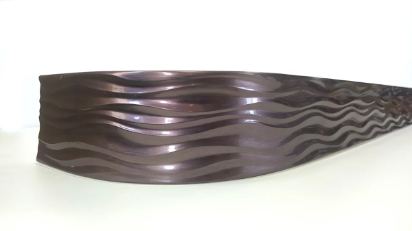 Карниз потолочный 3-х ряд. 2,0м с блендой+повороты "Бриз 70мм" "BroDecor" №204  слива ССС