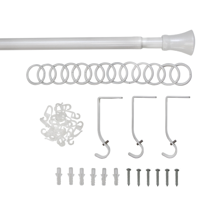 Телескоп.однорядн.карниз, Наконечник Гиро, Жемчуг, 16/19мм ,160-320см,