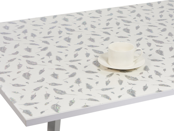 Клеенка силиконовая Dekorelle 178-S (серебро прозр фон) 0,8*20м