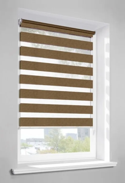 Мини Ролета День-ночь "Сити"  LB 60-04  61*160 (бронзовый)   ВЫВЕДЕНЫ