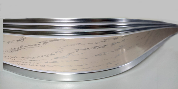 Карниз потолочный 2-х ряд. 2,8м с блендой+повороты "Элегант 7смм" "BroDecor"  №111 беж/серебро ССС