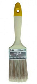 Кисть плоская искусственная щетина "Аква" пластмассовая ручка