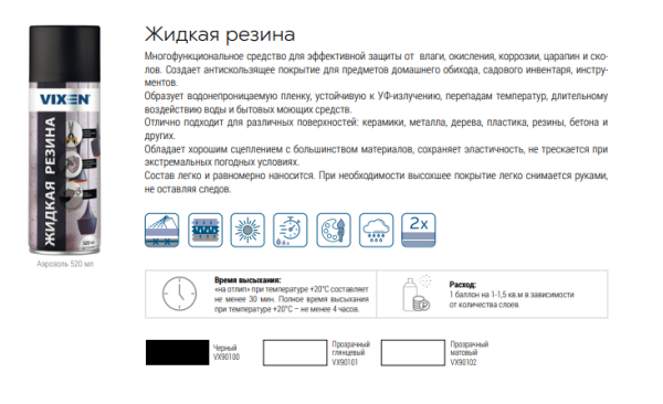 Жидкая резина vixen