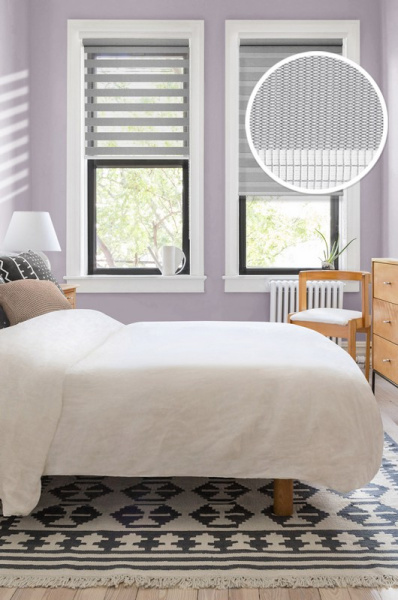 Миниролло "День-Ночь" серый 52х170см