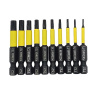 Набор магнитных ударных бит TORX длинной 50мм ( T1/T6/T7/T8/T10/T15/T20/T25/T27/T30) "РОСОМАХА" 