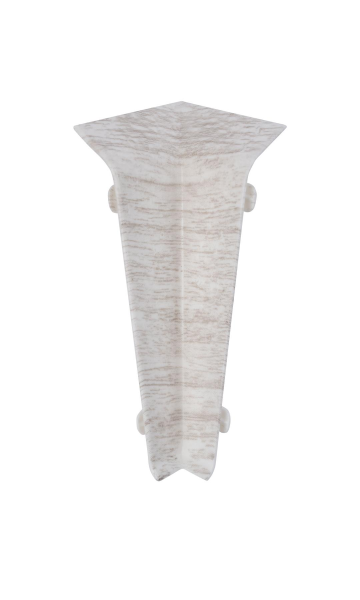 Угол внутренний к плинтусу  TERA Дуб натуральный  72мм (2шт)