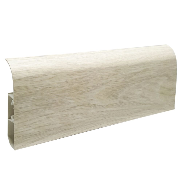 Плинтус напольный со съемной панелью "WIMAR" №831  Дуб аргенто 86мм ФАСОВКА!!! (20)