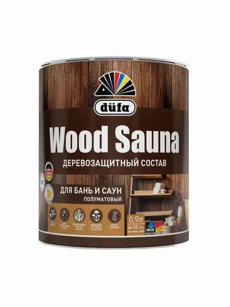 Древозащитный состав "Dufa WOOD SAUNA" 0,9л