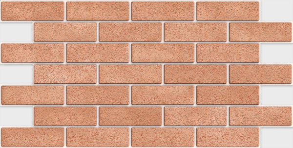 Панель ПВХ Мозайка "Кирпич Каминный"  0,3мм 955х488мм (10) Регул ССС