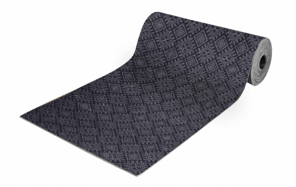 Коврик-дорожка ОРНАМЕНТ 120 х 1500 серый 01