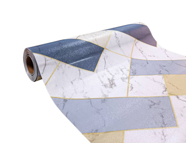 Клеенка 0,8м*0,8мм*15м 1/1 Термо Рифл LGE-3 АРТ с блеском непрозрачная