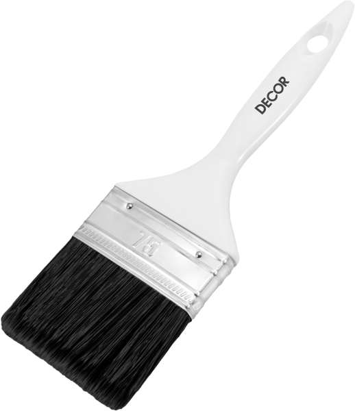 Кисть для подгот. работ "DECOR PROFI"  35х15мм, черн. ворс, пласт. ручка (12) ССС