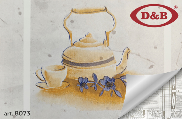 8073D Пленка самоклеящаяся D&B 0,45*8м  кафель бежевый кухня  /20