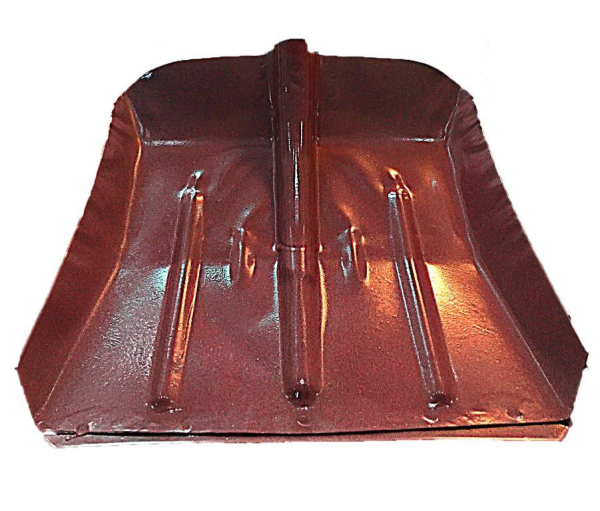 Лопата снеговая ЛС 360*370мм оцинк с планкой и ребрами жесткости,толщ.0,8мм