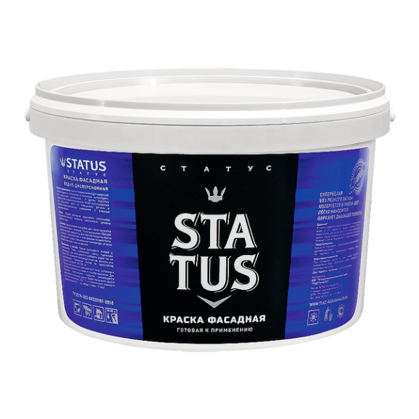 Краска ВД-АК фасадная "STATUS"  1,5кг (8) CCC