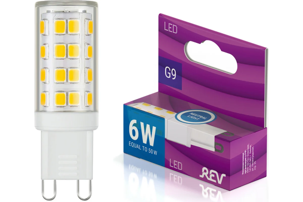 Лампа сд капсула JCD 6 Вт,  G9, 4000К, 230V, REV