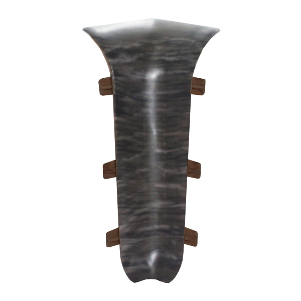 Угол внутренний к плинтусу "WIMAR" 86мм Дуб черненый (15)