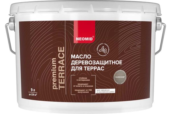 Масло  для террас "NEOMID PREMIUM TERRACE" палисандр 9,0 л