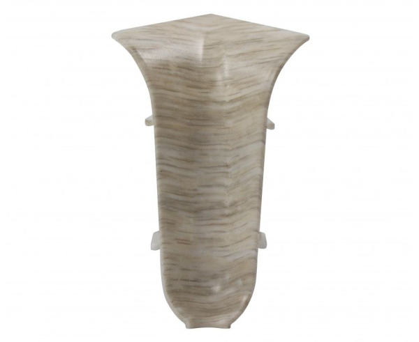 Угол внутренний к плинтусу "WIMAR" 58мм Дуб аргенто (уп. 2шт)