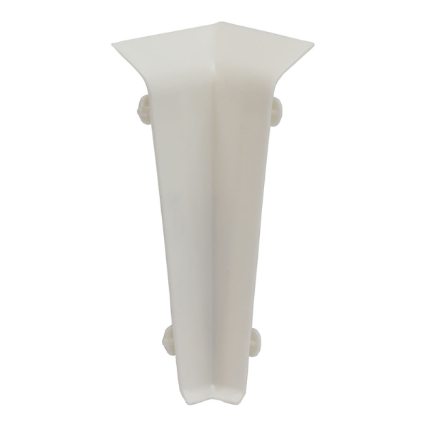 Угол внутренний к плинтусу  TERA Белый матовый 72мм (2шт)